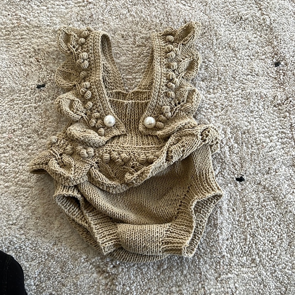 Custom made organic cotton romper
